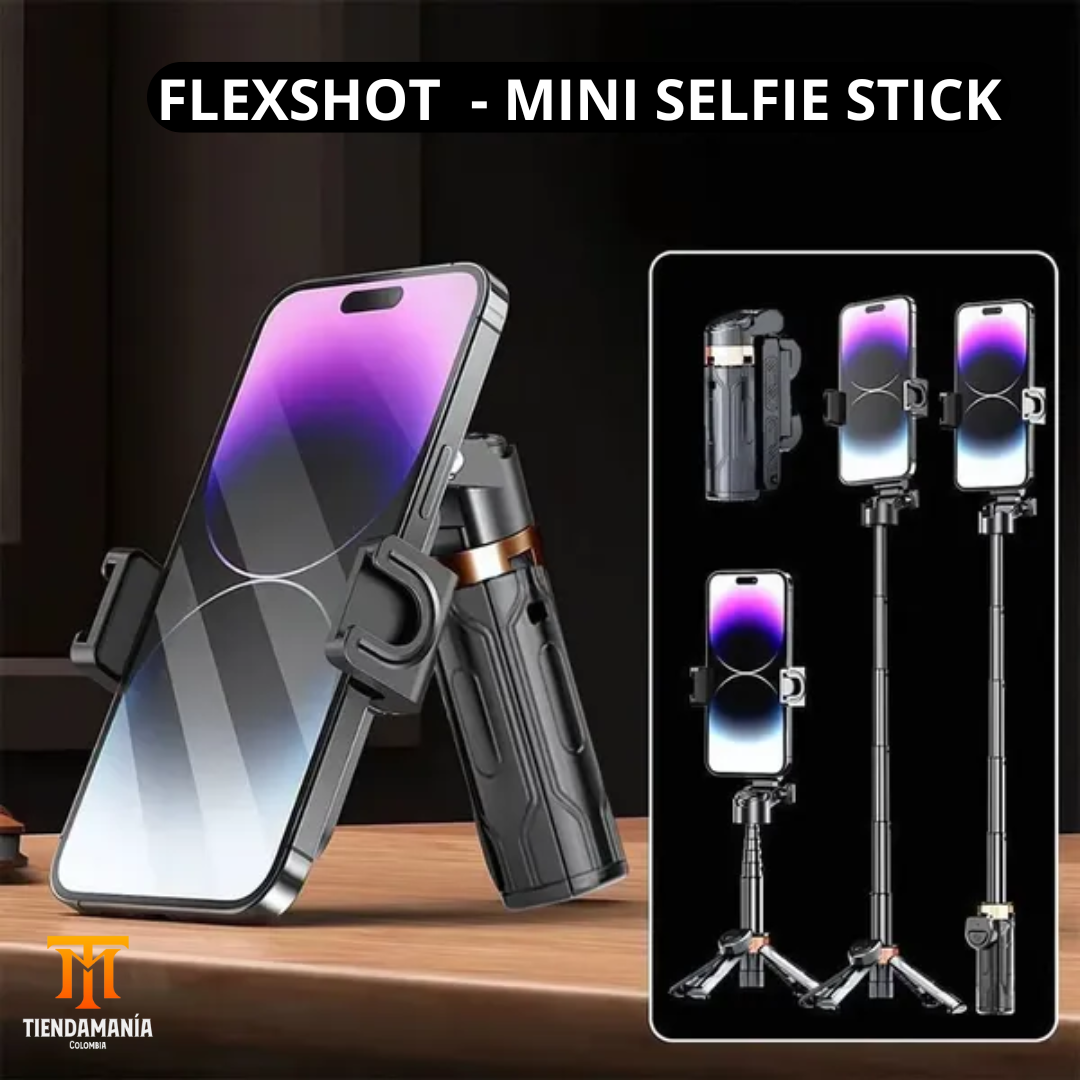 FLEXSHOT - MINI SELFIE STICK 3 EN 1